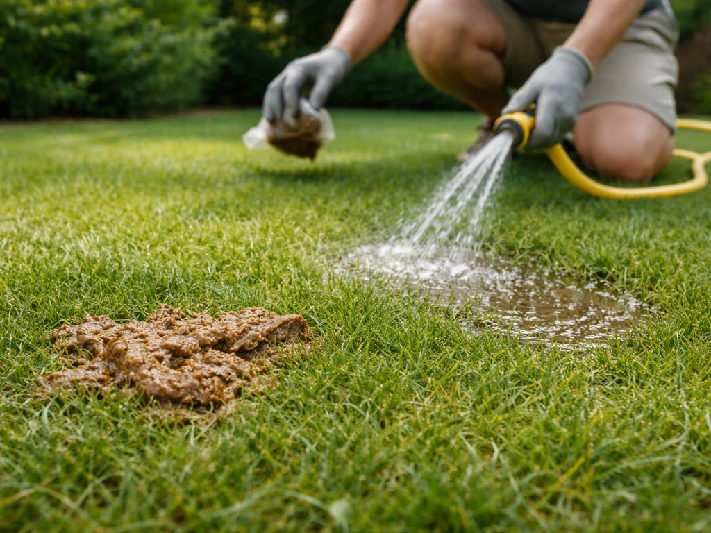Kat diarree in het gras: wat nu en hoe herstel je het gazon